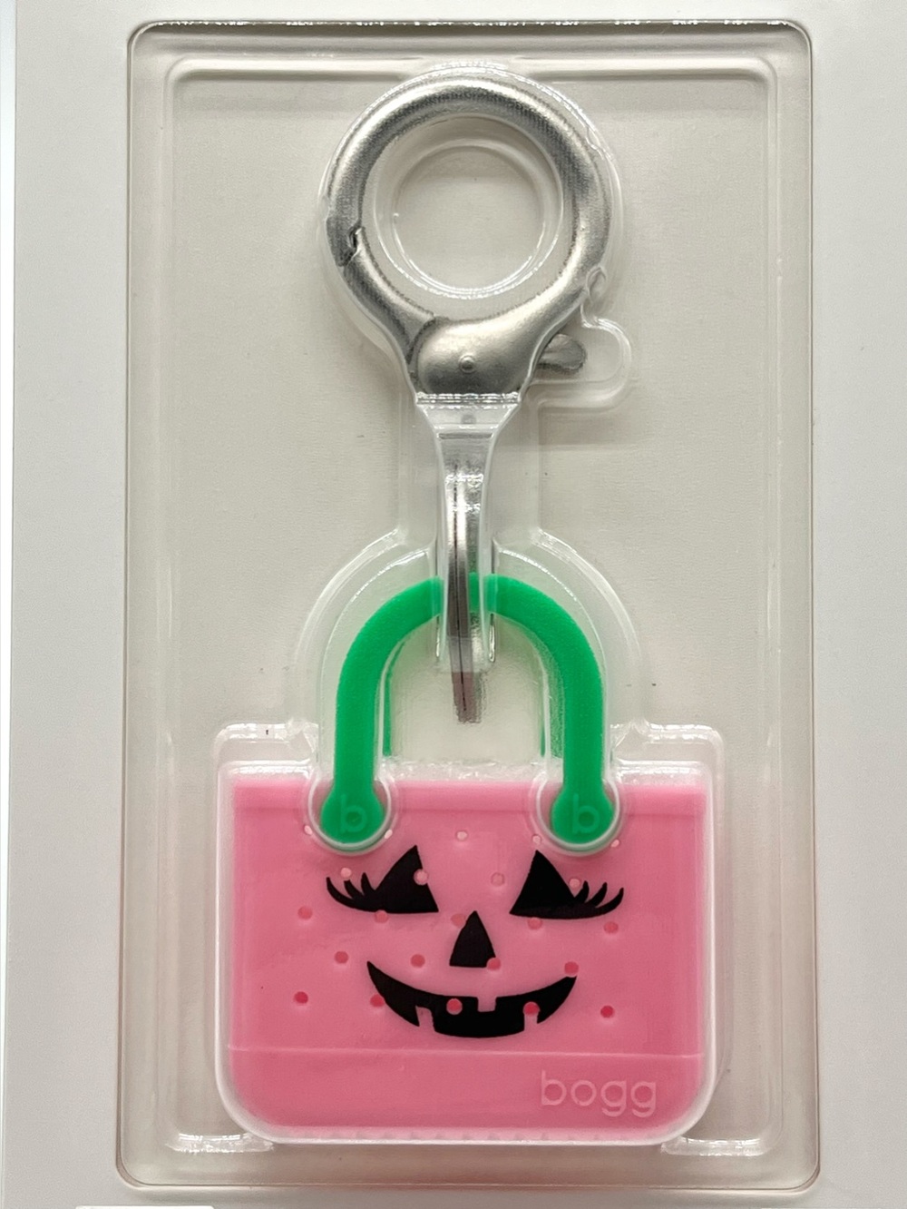 BOGG Itty Bitty Pink Bogg o’ lantern Tiny Tote Bag Charm Clip - Picture 2 of 8